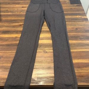 Lululemon🍋 Grey and black Heathered Skinny Will Pants Size 6